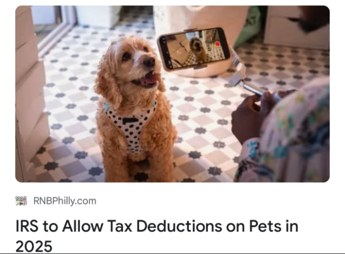 IRS Tax Deductions on Pets!